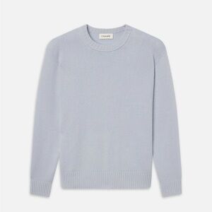 NEW FRAME Men’s Cashmere Crewneck Knit Pullover Sweater Pale Blue Size XS